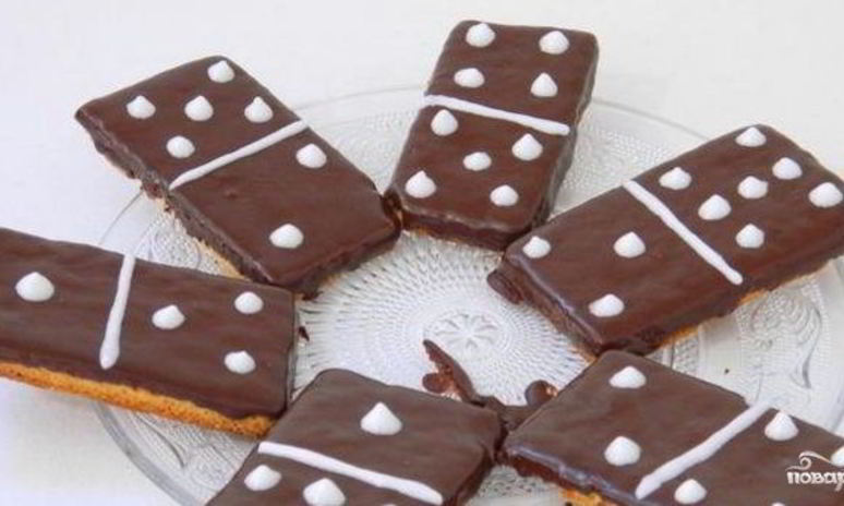 Рецепт пирожного домино