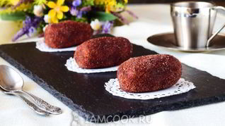 Пирожное Картошка из печенья со сгущенкой