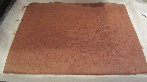 шоколадное медово-апельсиновое пирожное