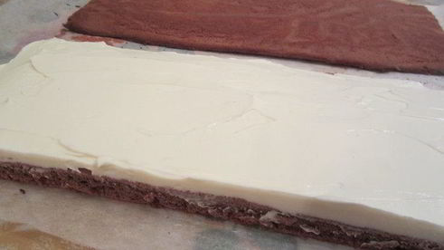 шоколадное медово-апельсиновое пирожное