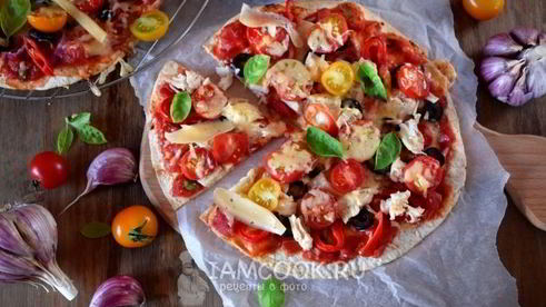 быстрая пицца в духовке