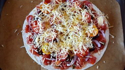 быстрая пицца в духовке