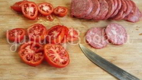 картофельная пицца на сковороде