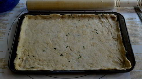 картофельная пицца с розмарином