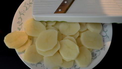 картофельная пицца с розмарином