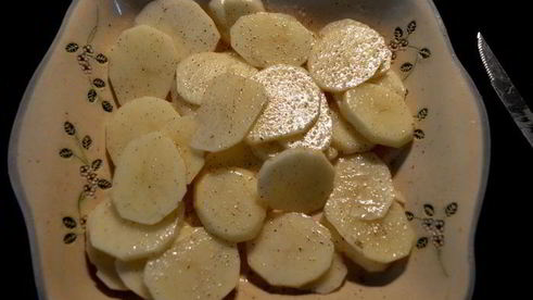 картофельная пицца с розмарином