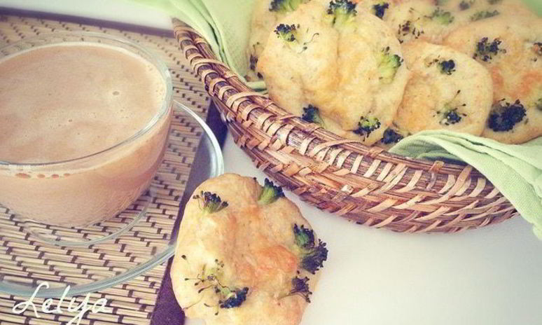 Рецепт мини-пицц на заварном тесте с пармезаном и брокколи