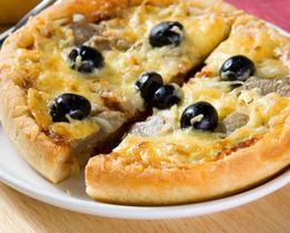 Острая пицца с говяжьим языком