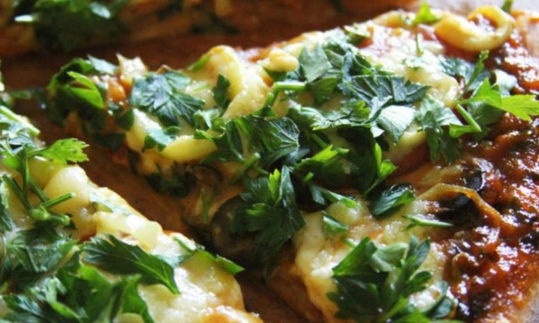 Рецепт овощной пиццы на цельнозерновом тесте