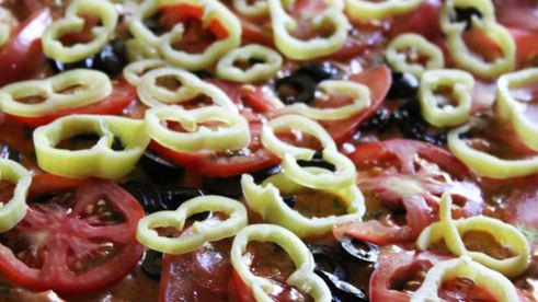 овощная пицца на цельнозерновом тесте