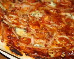 Пицца Ассорти на тесте на свежих дрожжах