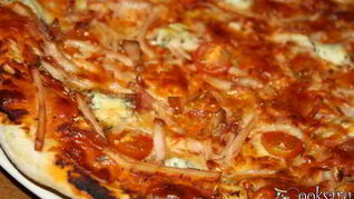 Пицца Ассорти на тесте на свежих дрожжах