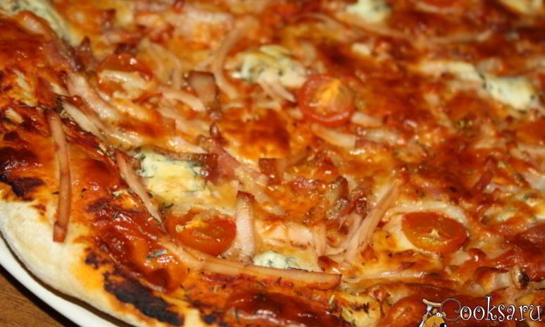 Рецепт пиццы ассорти на тесте на свежих дрожжах