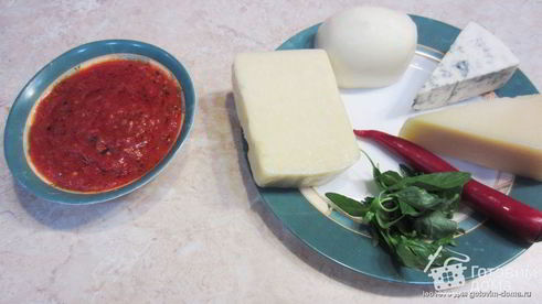 пицца четыре сыра