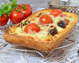 Пицца из хлеба