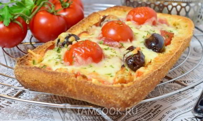 Рецепт пиццы из хлеба
