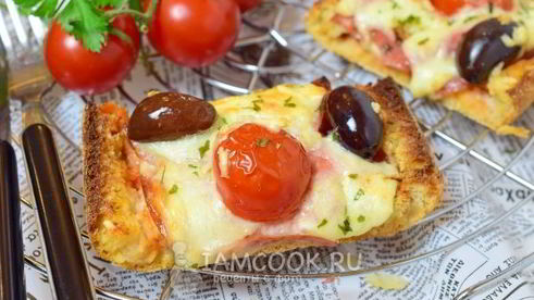 пицца из хлеба