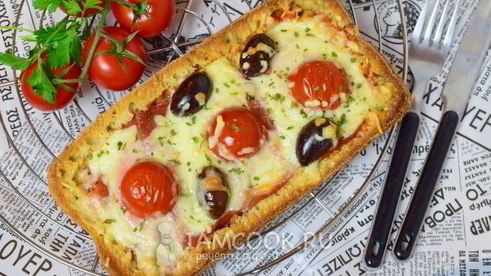 пицца из хлеба