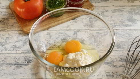 пицца из жидкого теста на майонезе