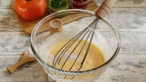 пицца из жидкого теста на майонезе