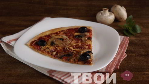 пицца с грибами