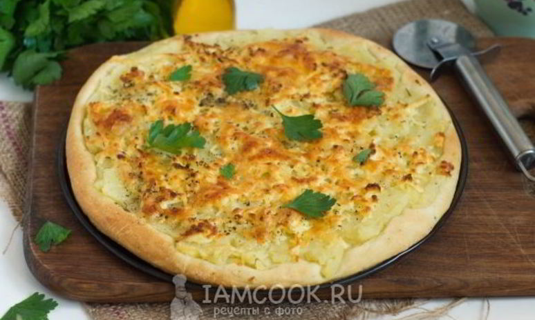 Рецепт пиццы с картофелем