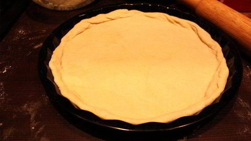 пицца с моцареллой и беконом