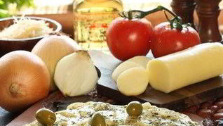 Пицца с сырным кремом