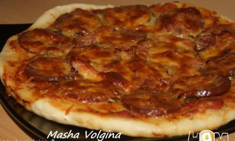 Рецепт пиццы сальсичча с красным перцем