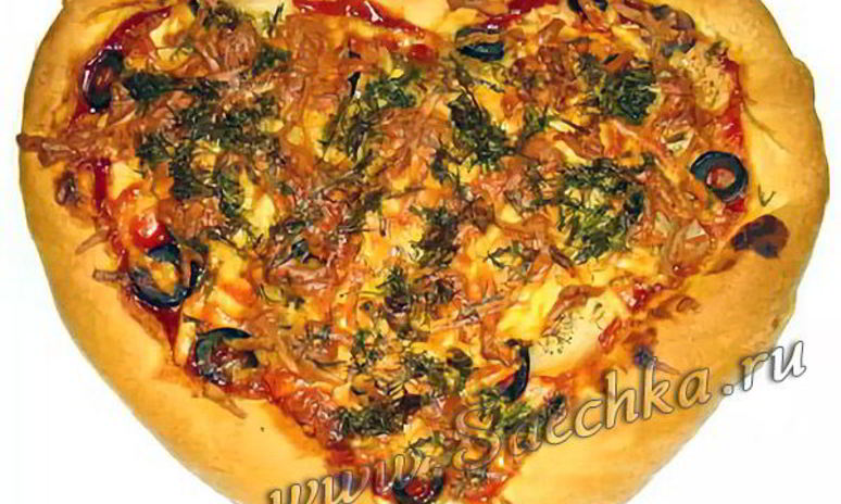 Рецепт пиццы валентинка