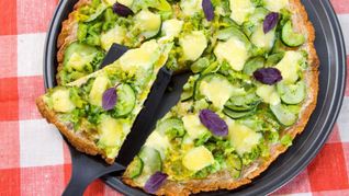 Зеленая пицца