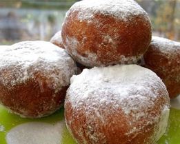 Английские пончики с сахарной пудрой