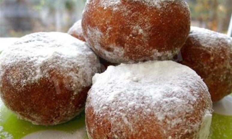 Рецепт английских пончиков с сахарной пудрой