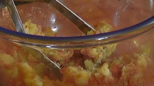 картофельные пончики с корицей