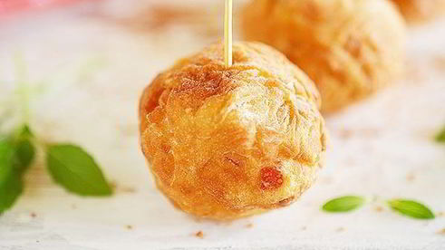 крабовые пончики с сыром