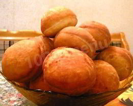 Пончики дрожжевые пышные с начинкой внутри