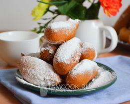 Пончики из жидкого теста