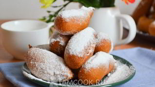 Пончики из жидкого теста