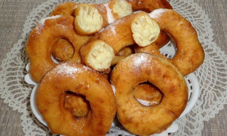 Рецепт пончиков на кефире за 15 минут