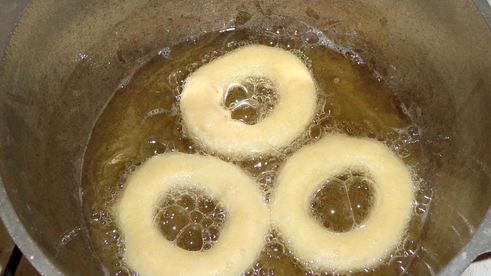 пончики на кефире за 15 минут