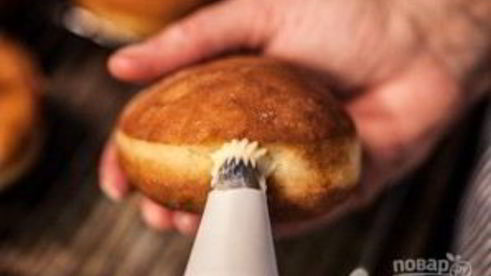 пончики с очень вкусной начинкой