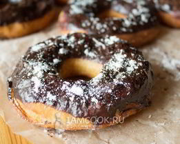 Пончики с шоколадом