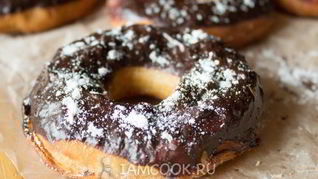 Пончики с шоколадом