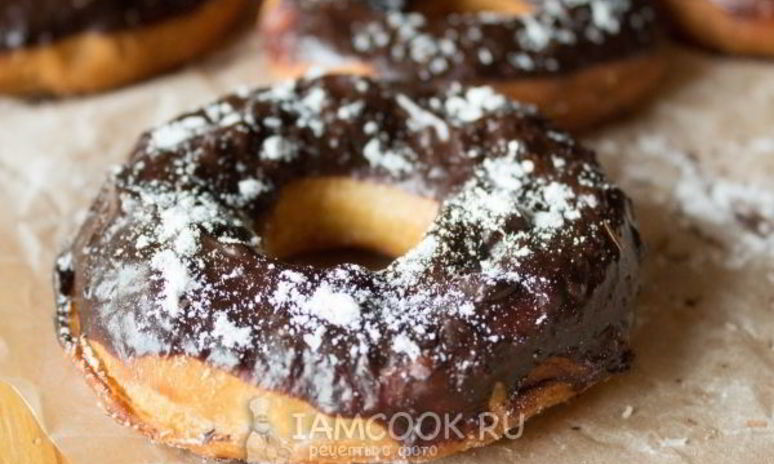 Рецепт пончиков с шоколадом