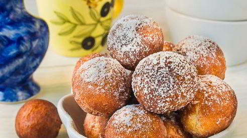 простые пончики на сгущенке