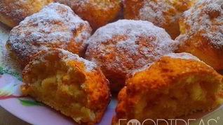 Творожные пончики в духовке