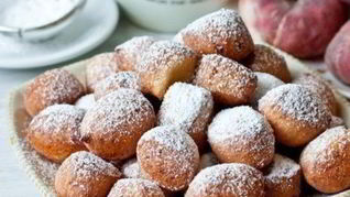 Творожные пончики