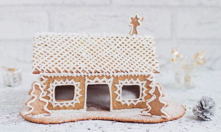 Рецепт домика пряничного с сахарными узорами