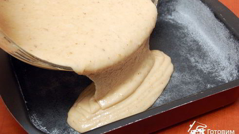 постная медовая коврижка с яблоками