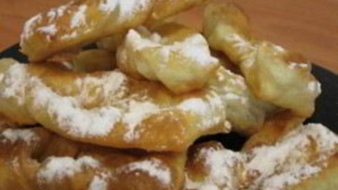 пышный хворост на кефире